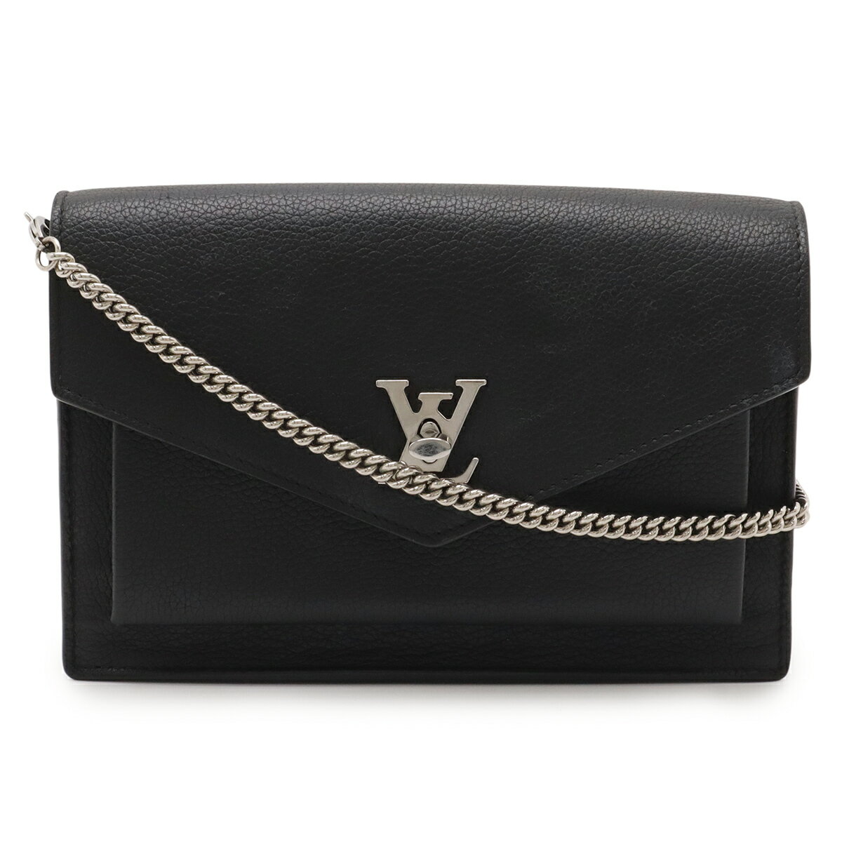 Rakuten - LOUIS VUITTON ルイ ヴィトン ポシェット ロックミーチェーン クラッチバッグ セカンドバッグ 2WAY ショルダーバッグ ノワール シルバー金具 M63471 【中古】