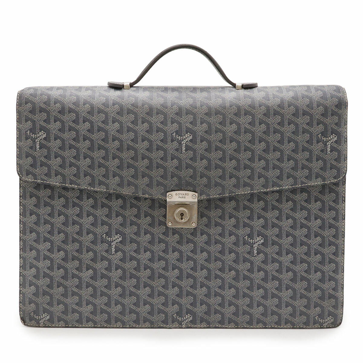 GOYARD ゴヤール シープル ビジネスバッグ ブリーフケース 書類カバン ヘリンボーン柄 PVC ...