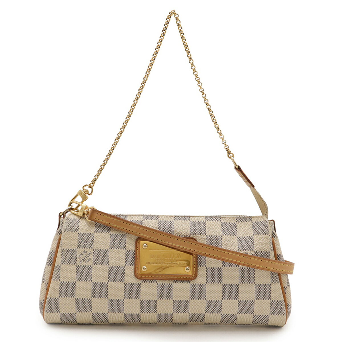 樂天商城 - LOUIS VUITTON ルイ ヴィトン ダミエアズール エヴァ アクセサリーポーチ チェーンバッグ 2WAY ショルダーバッグ 斜め掛け N55214 【中古】