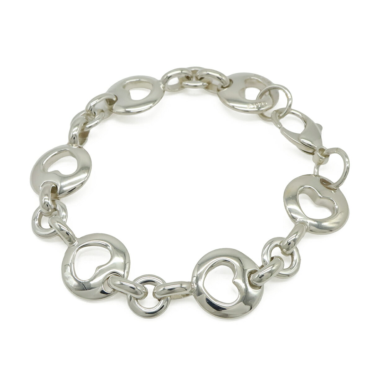 Rakuten - TIFFANY&Co. ティファニー ピアスドハート ブレスレット Ag925 SV925 シルバー 【中古】