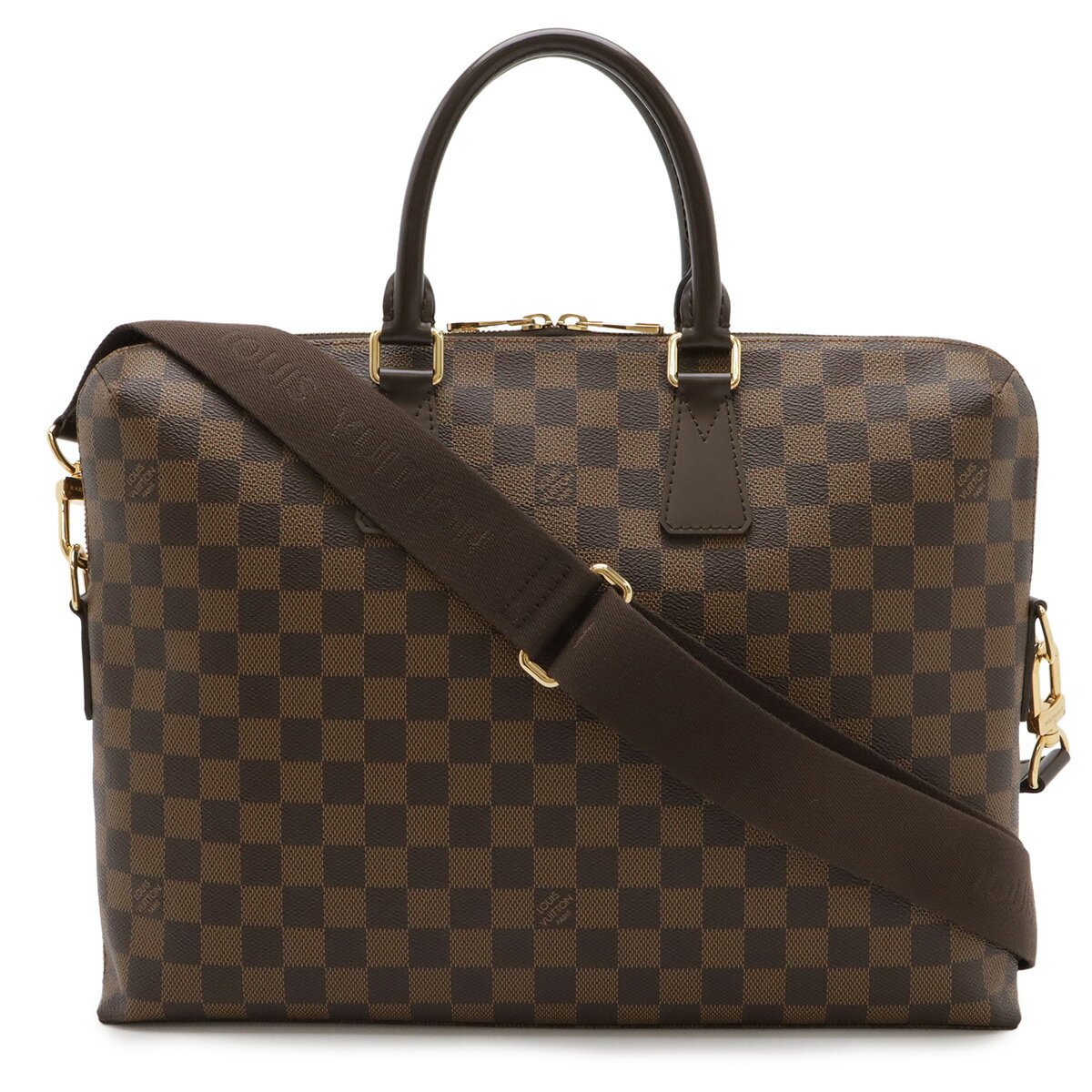 LOUIS VUITTON ルイ ヴィトン ダミエ PDJ ポルトドキュマン ジュール ビジネスバッグ ブリーフケース ハンドバッグ 2WAY ショルダーバッグ N42242 【中古】