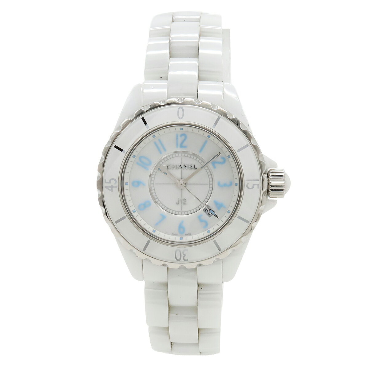 電池交換済 CHANEL シャネル J12 38mm H2423 200m防水 純正8Pダイヤモンド 白 ホワイト シェル セラミック SS ステンレス メンズ クォーツ【6ヶ月保証】【腕時計】【中古】 楽天市場】シャネルj12 白の通販