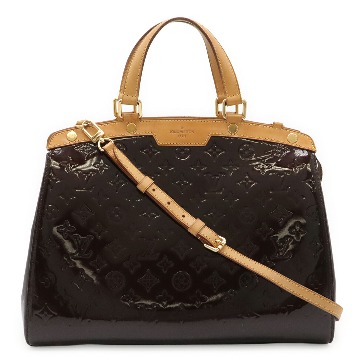 樂天商城 - LOUIS VUITTON ルイ ヴィトン モノグラムヴェルニ ブレアGM ハンドバッグ トートバッグ 2WAY ショルダーバッグ アマラント M91616 【中古】