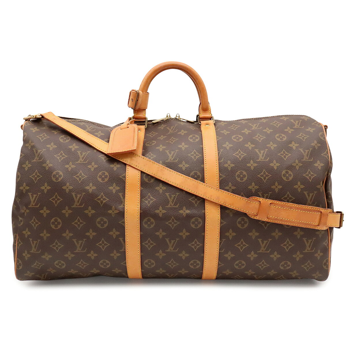 商品説明 程度 中古 ABランク サイズ W56cm H30cm D25cm ショルダーストラップ最長約120cm(10段階調節可、金具含む) 材質 モノグラム・キャンバス(PVCコーティングキャンバス) カラー ブラウン 付属品 ショルダーストラップ ネームタグ(スレ) ポワニエ 重さ 約1.3kg コンディション 外側 畳み癖、ヌメ革ヤケ、ヒビ、スレ、底面薄汚れ 内側 若干の保管臭、わずかな薄汚れ ハンドル ヤケ、シミ、スレ、わずかなヒビ ショルダー ヤケ、シミ、金具跡、一部割れ 金具 スレ、ファスナーメッキ剥げ 特記事項 製造番号 VI8902 コメント ヌメ革に使用感がございますが、ご使用に問題なくご愛用いただけます。旅行に最適な大容量タイプのボストンバッグ。ヴィトンらしいシンプルながら洗練されたデザインで永くご愛用いただけるアイテムでございます。