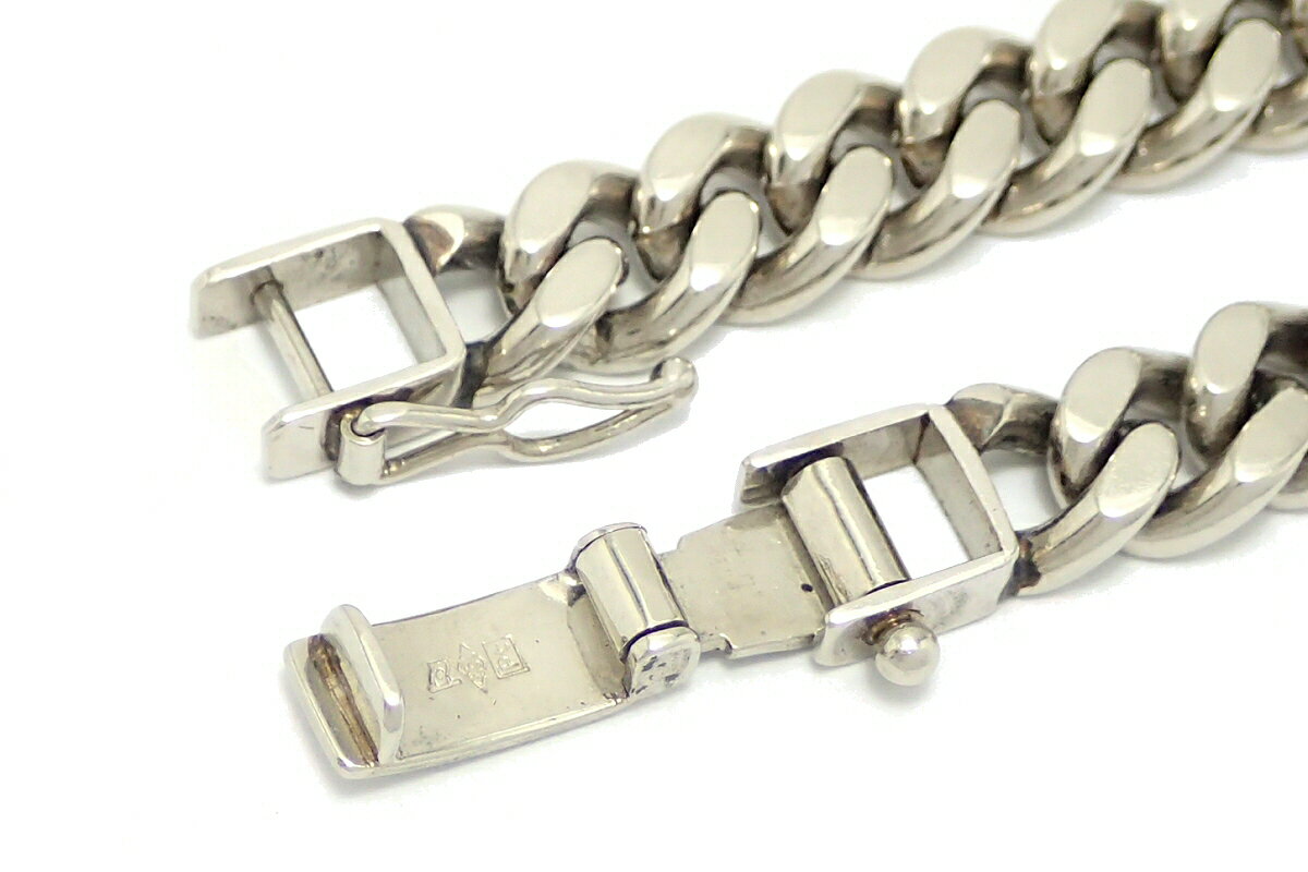 【ジュエリー】KIHEI 喜平 キヘイ ブレスレット Pt850 Pt プラチナ38.6g 19cm 2面S シングル 日本造幣局検定マーク入り 【中古】【質屋出店】【Blumin/森田質店】【質屋出品】【k】