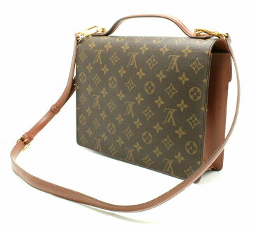 【バッグ】LOUIS VUITTON ルイ ヴィトン モノグラム モンソー28 セカンドバッグ ハンドバッグ ビジネスバッグ M51185 【中古】【k】