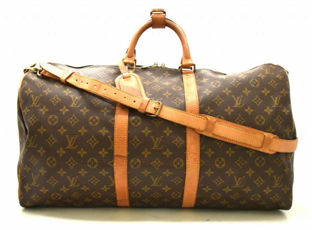 【バッグ】LOUIS VUITTON ルイ ヴィトン モノグラム キーポル バンドリエール55 ボストンバッグ 旅行カバン トラベルバッグ トラベルボストン M41414 【中古】【Blumin/森田質店】【質屋出品】【s】