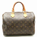 【バッグ】LOUIS VUITTON ルイ ヴィトン モノグラム スピーディ30 ハンドバッグ ミニボストンバッグ M41526 【中古】【s】