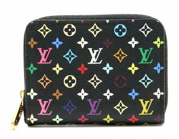 【財布】LOUIS VUITTON ルイ ヴィトン モノグラムマルチカラー ジッピー コインパース コインケース 小銭入れ ノワール 黒 ブラック グルナード M93740 【中古】【s】