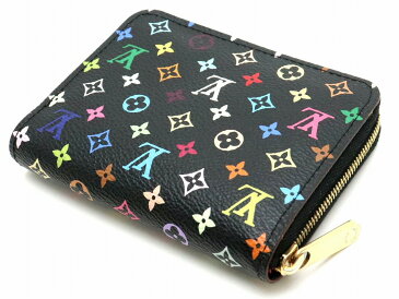 【財布】LOUIS VUITTON ルイ ヴィトン モノグラムマルチカラー ジッピー コインパース コインケース 小銭入れ ノワール 黒 ブラック グルナード M93740 【中古】【s】