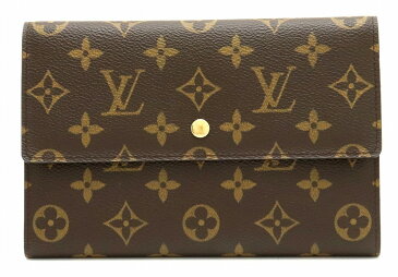 【財布】LOUIS VUITTON ルイ ヴィトン モノグラム ポシェット パスポール パスポートケース兼3つ折長財布 M60135 【中古】【s】