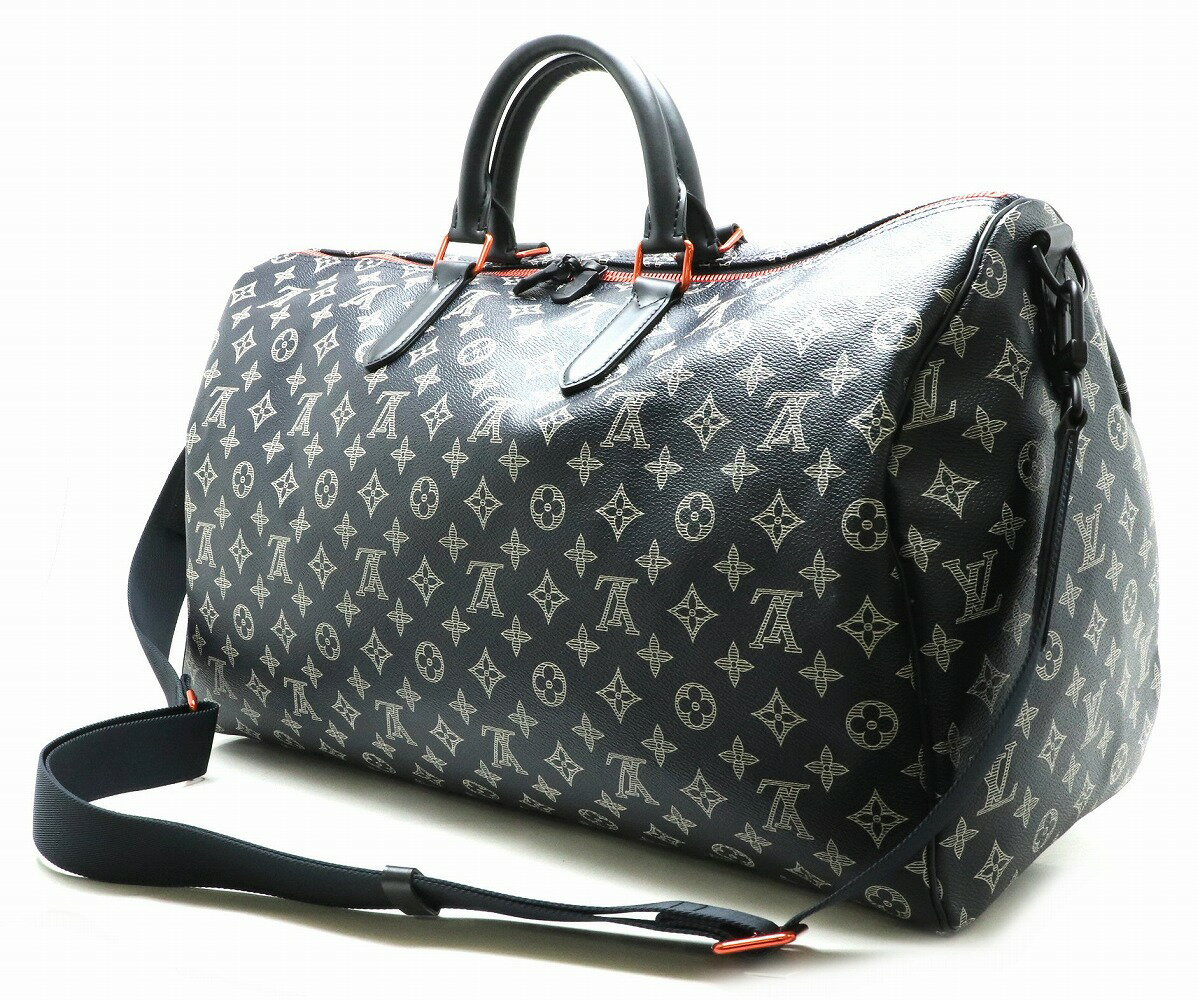 【未使用品】【バッグ】LOUIS VUITTON ルイ ヴィトン モノグラム インク アップサイドダウン キーポル バンドリエール50 ボストンバッグ トラベルバッグ M43684 【中古】