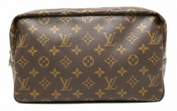 【バッグ】LOUIS VUITTON ルイ ヴィトン モノグラム トゥルース トワレット28 化粧ポーチ トラベルポーチ マルチポーチ クラッチバッグ M47522 【中古】