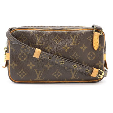 【バッグ】LOUIS VUITTON ルイ ヴィトン モノグラム マルリーバンドリエール ショルダーバッグ 斜め掛けショルダー ポシェット M51828 【中古】