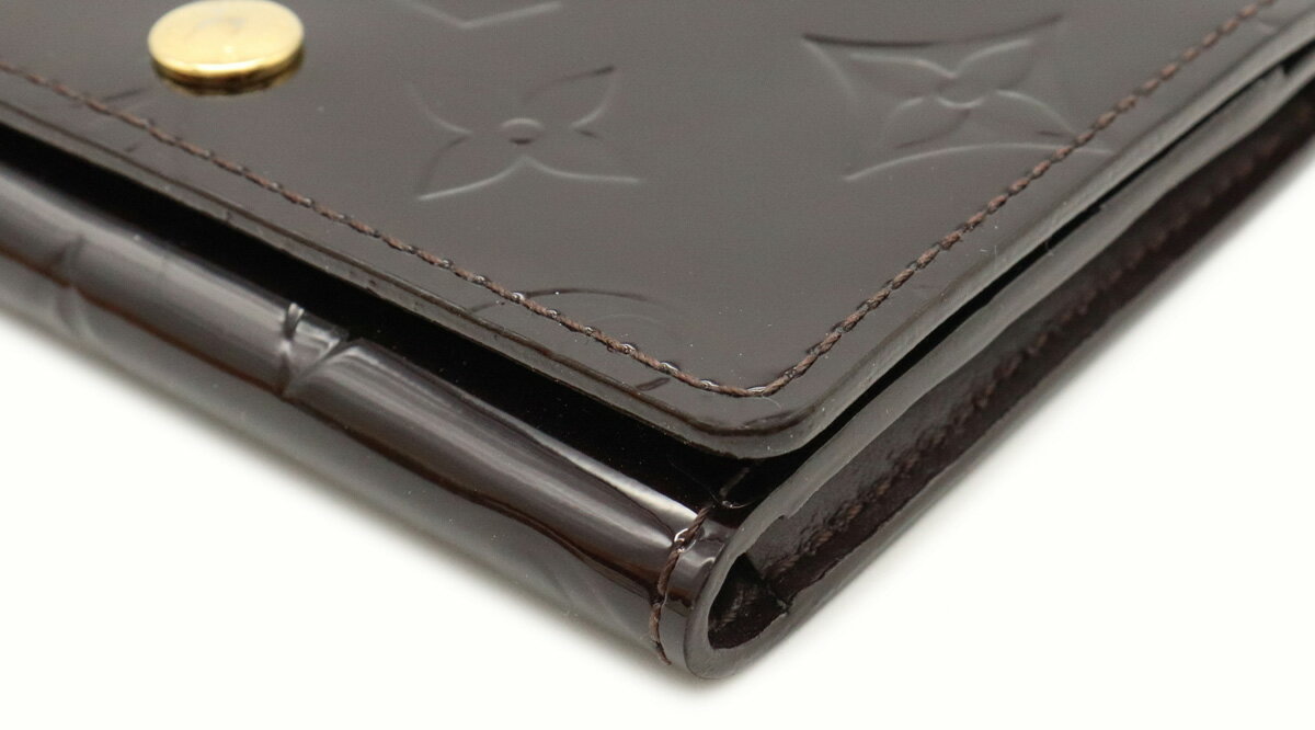 LOUIS VUITTON ルイ ヴィトン モノグラムヴェルニ アンヴェロップ カルト ドゥ ヴィジット カードケース 名刺入れ アマラント M91409 【中古】