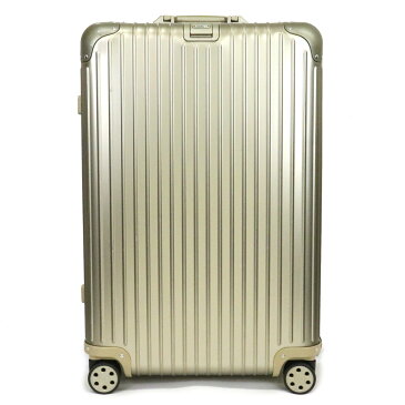 【バッグ】RIMOWA リモワ トパスチタニウム TOPAS TITANIUM 78L キャリーケース スーツケース 4輪 旅行用 シャンパンゴールド 924.70.03.5 【中古】