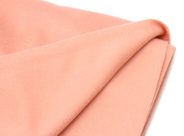 【新品未使用品】【アパレル】HERMES エルメス カシミア100% 超大判ストール ショール ひざ掛け ブランケット ロゴ刺繍 サーモンピンク
