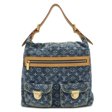 【バッグ】LOUIS VUITTON ルイ ヴィトン モノグラムデニム バギーGM ショルダーバッグ ワンショルダー ロングショルダーストラップ ブルー 青 M95048 【中古】