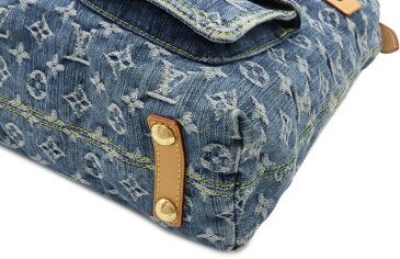 【バッグ】LOUIS VUITTON ルイ ヴィトン モノグラムデニム バギーGM ショルダーバッグ ワンショルダー ロングショルダーストラップ ブルー 青 M95048 【中古】