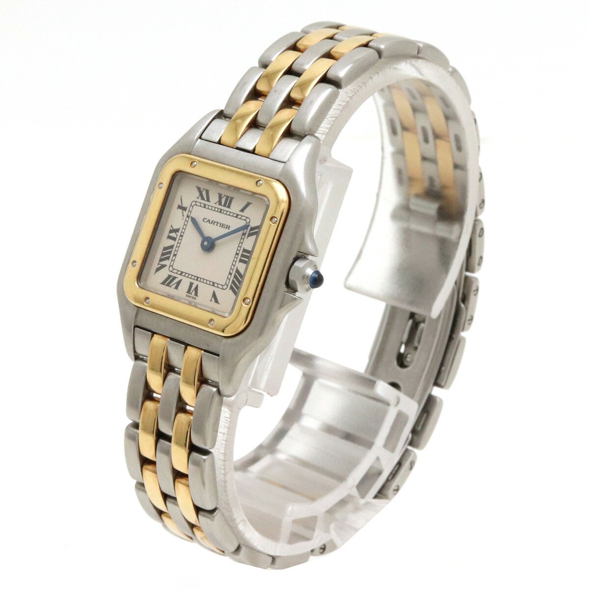 【ウォッチ】Cartier カルティエ パンテールSM 2ロウ SS ステンレス K18 イエローゴールド レディース QZ クォーツ 腕時計 W25029B6 【中古】