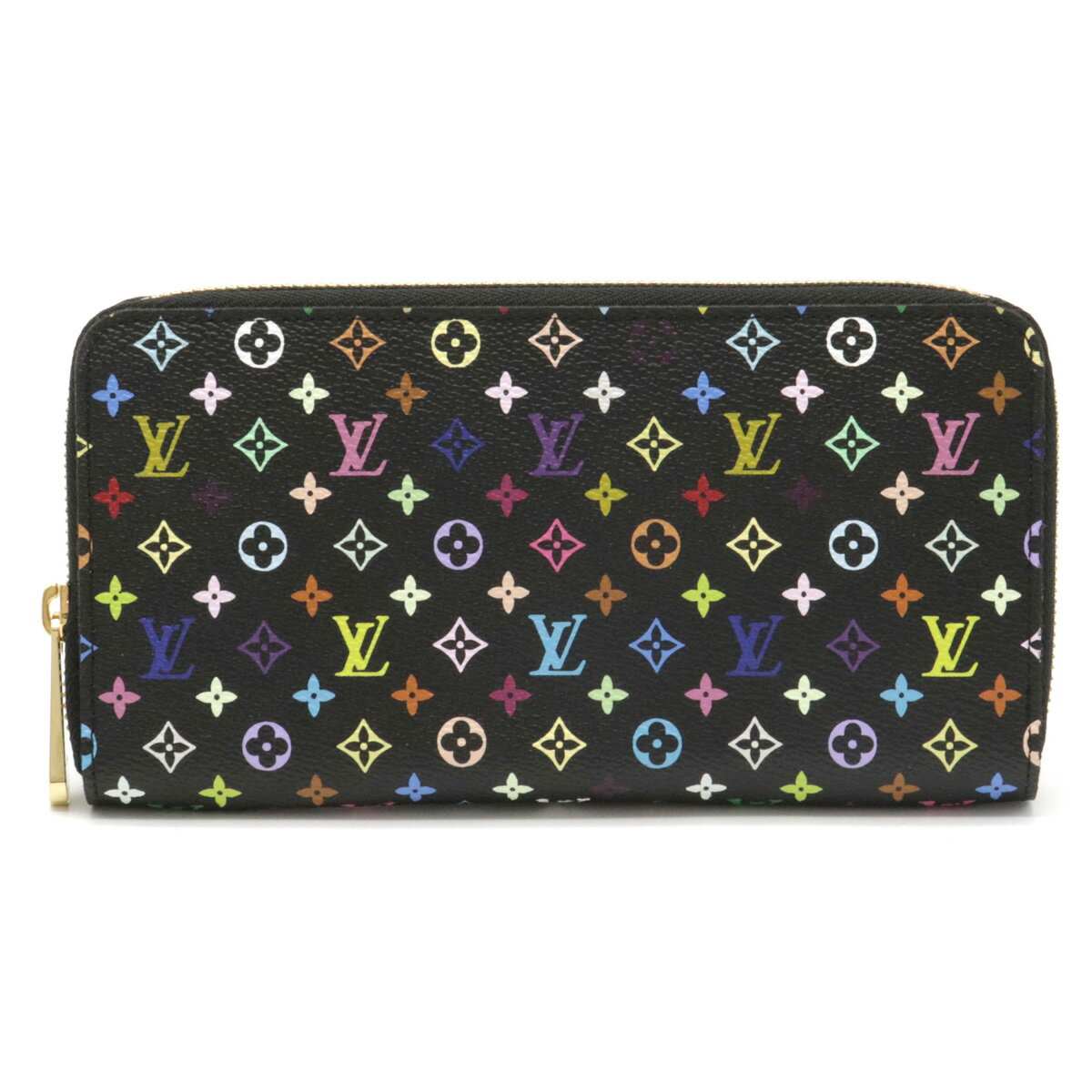 【未使用品】【財布】LOUIS VUITTON ルイ ヴィトン モノグラムマルチカラー ジッピーウォレット ラウンドファスナー 長財布 ノワール ブラック グルナード M60243 【中古】