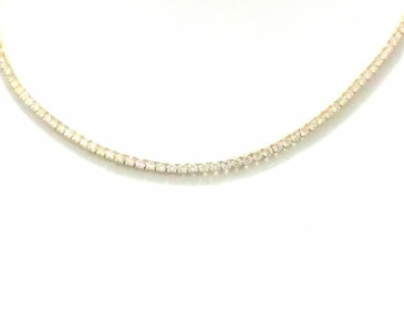 【ジュエリー】Cartier カルティエ テニス ネックレス K18YG 750YG イエローゴールド ダイヤ 148石 約9ct 【中古】【u】【Blumin/森田質店】【質屋出店】