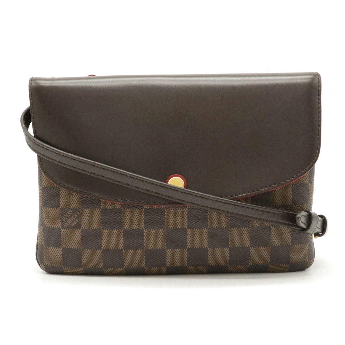 【バッグ】LOUIS VUITTON ルイ ヴィトン ダミエ トワイス ショルダーバッグ ポシェット 斜め掛け N48259 【中古】