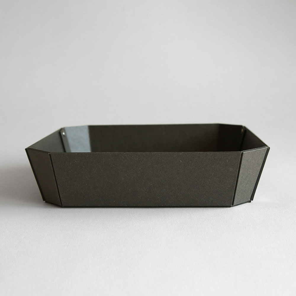 B.L.Wのconcrete craft コンクリートクラフト / 8_TRAY M チャコール｜8トレイ 小物入れ クラフトワン craft_one トレー インテリア雑貨 シンプル モダン おしゃれ｜117190｜アングル3