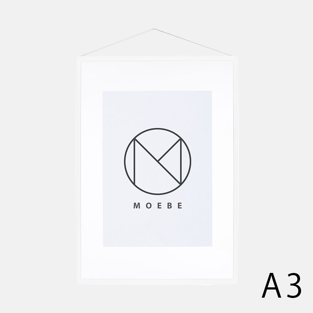 MOEBE / フレーム A3(Aluminium(White)【FRAME/アルミニウム/ホワイト/額縁/デンマーク/インテリア/ムーベ/FAWA3】 117413