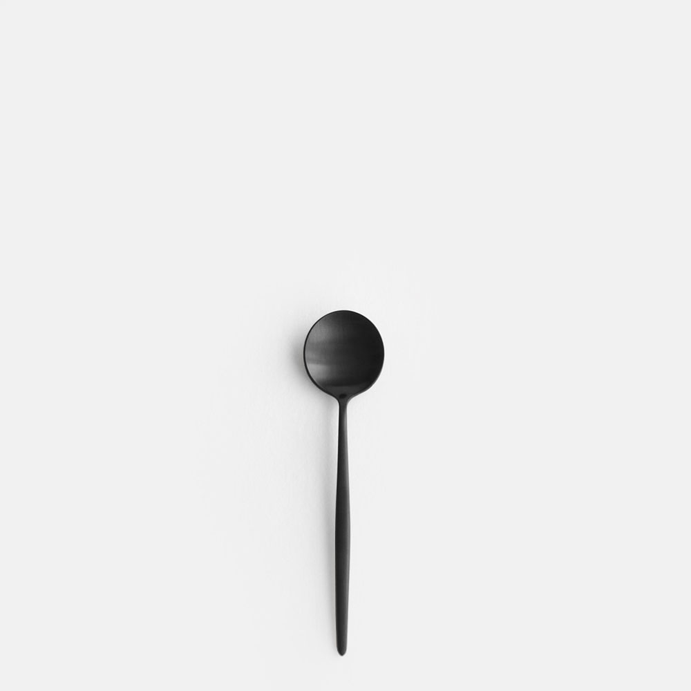 Cutipol / MOON MATT BLACK ティースプーン【メール便可 10点まで】 【クチポール/キュティポール/ムーンマットブラック/カトラリー/tea spoon】[115580