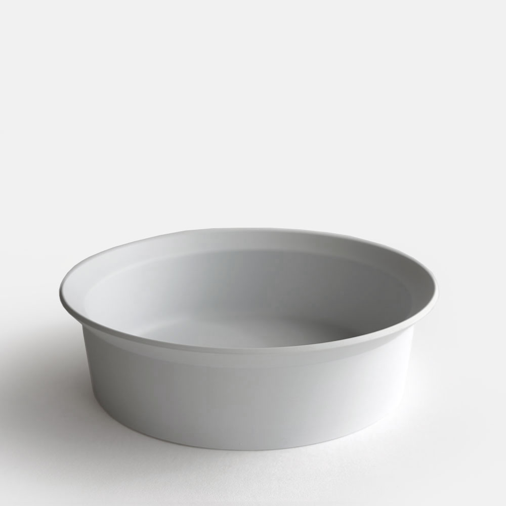 1616/arita japan / TY “Standard” Round Bowl200（Plain Gray）[116382