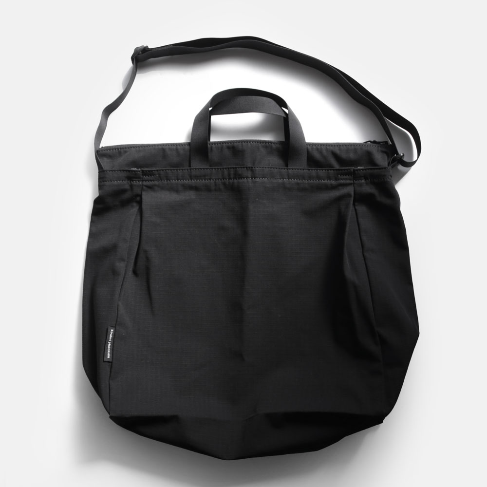 kirahvi yhdeksan / 2way tote × cordura rip stop (black)【kirahvi9/キラハビーユフデクサン/2ウェイトート/コーデュラリップストップ/ブラック/ナイロン/ショルダーバッグ/エコバッグ】[116032