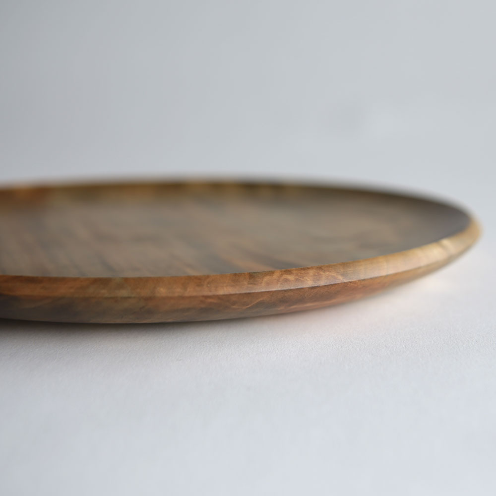 arnd アランド / wood plate (usurai) φ280mm｜WASHIZUKA GLASS STUDIO ワシズカグラススタジオ 鷲塚貴紀 ウッドプレート 木皿 ハンドメイド ギフト｜116900 3