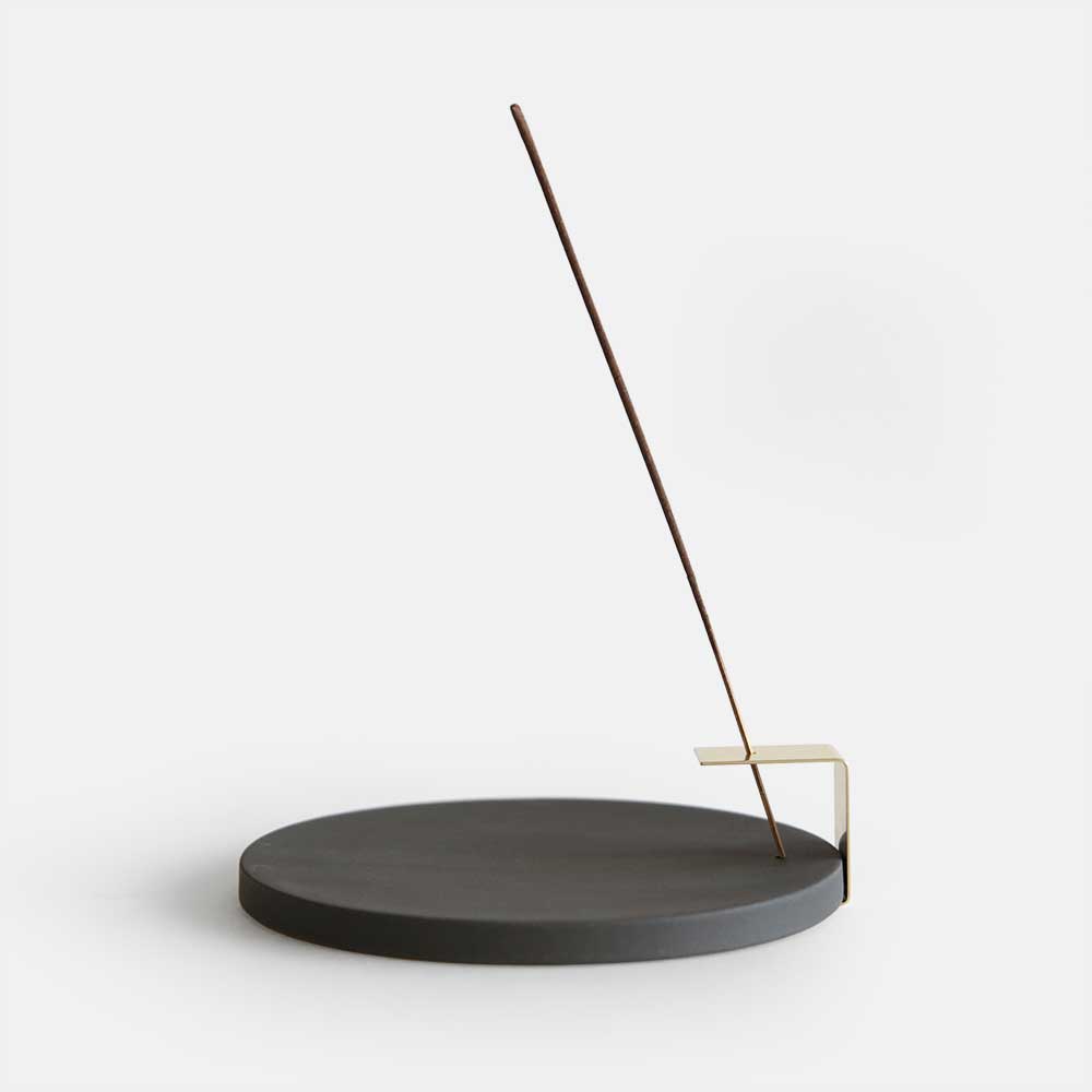 MOTON モトン / incense holder Type A(Black)【MOBO/モボ/インセンスホルダー/お香たて/パロサントホルダー/ブラック/香り】 116668