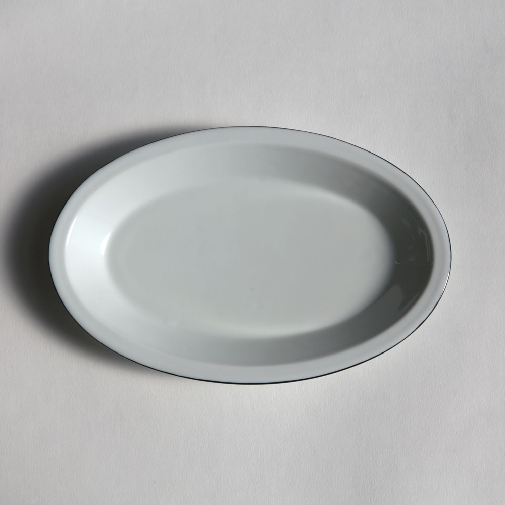Cords コーズ / リムオーバル 260mm ブラック｜Rim Oval 楕円皿 パスタ皿 Black 山野陽子 波佐見焼 食器 電子レンジ 食洗機対応 ギフト プレゼント シンプル 普段使い インテリア｜118766 2