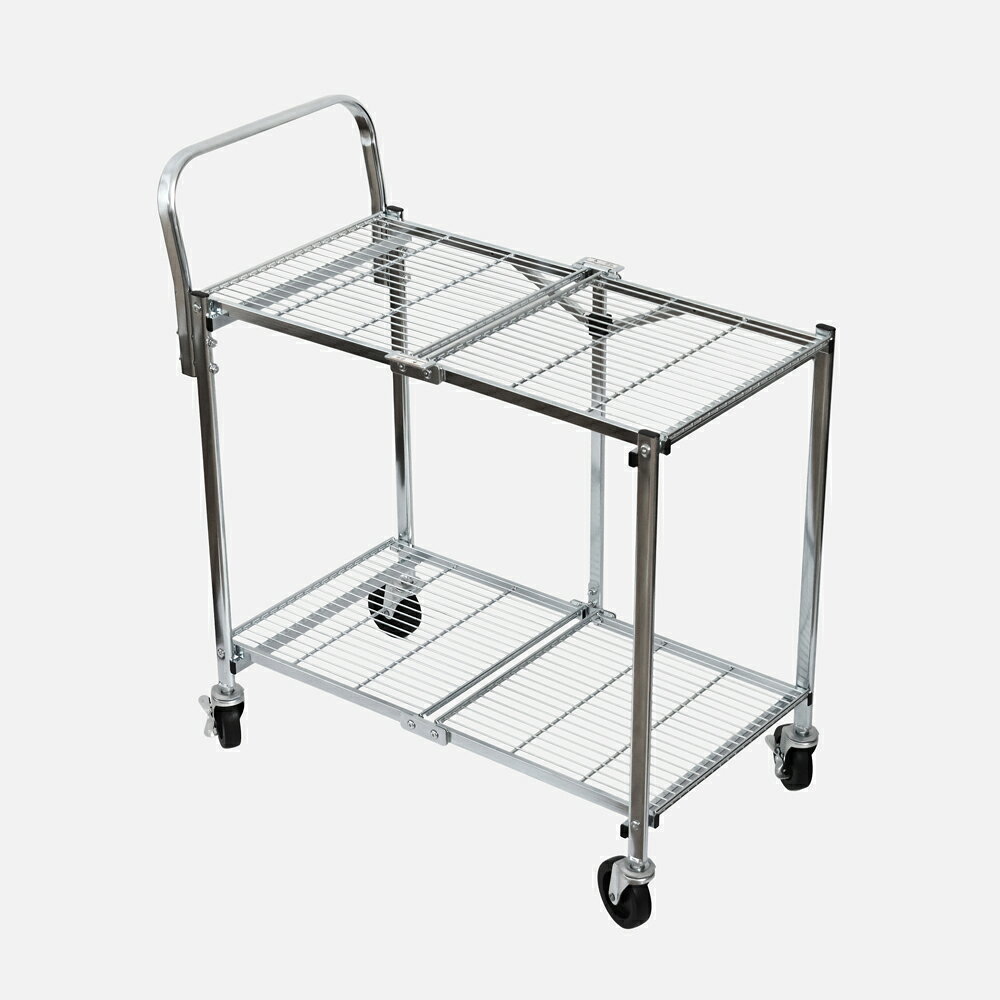 DETAIL INC. / Metal Folding Cart (2 Tier) ｜ディテール メタル フォールディング カート 2段 折り畳み ワゴン｜119075