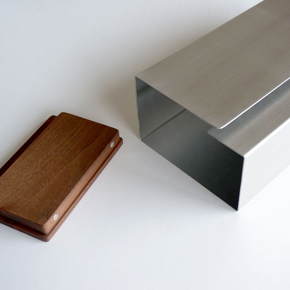 YAMASAKI DESIGN WORKS ヤマサキデザインワークス / ティッシュボックス ウォールナット｜tissue box 木製 おしゃれ シンプル インテリア 天然木 ギフト対応 モダン 北欧風｜116541 2