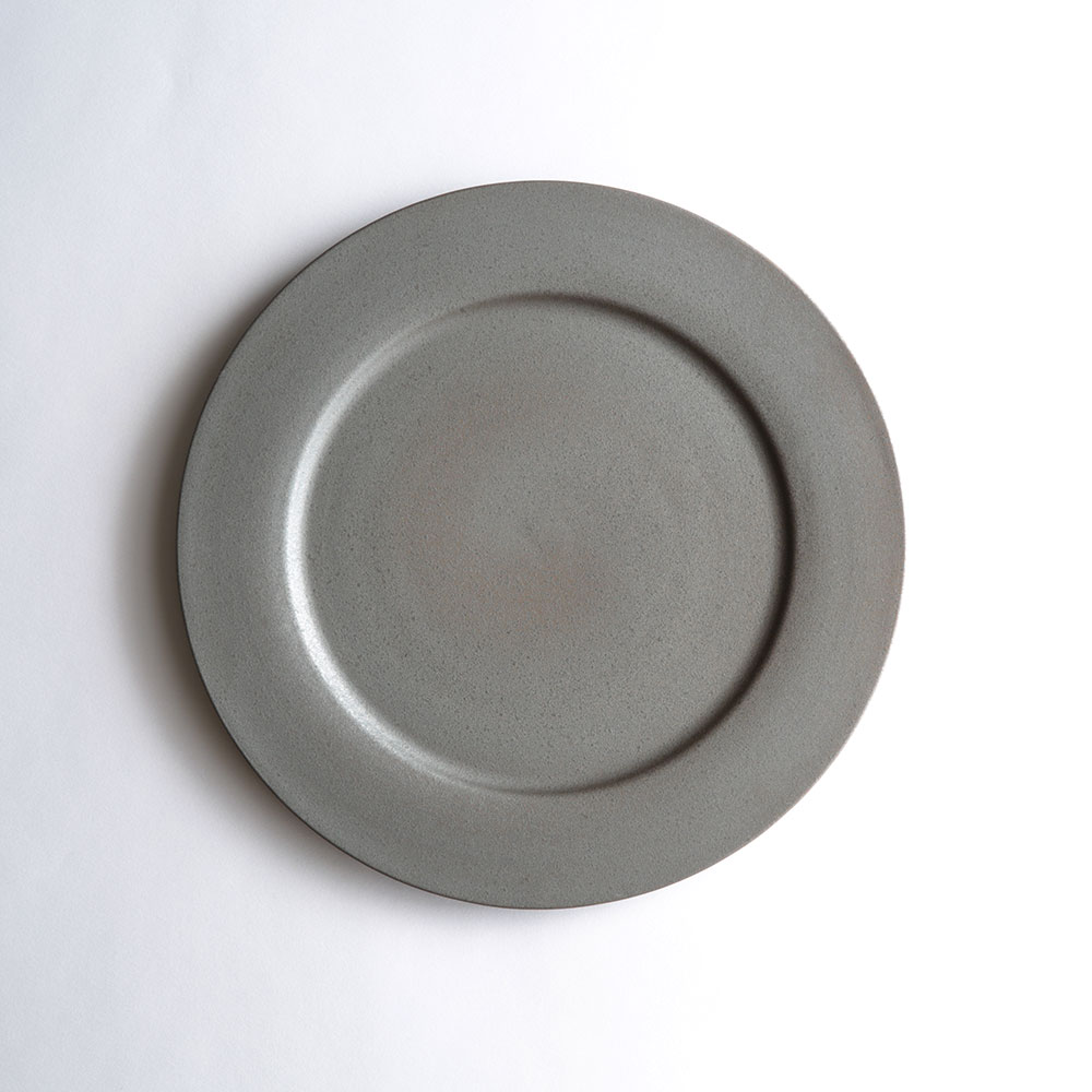SyuRo[シュロ] / せっ器plate M(グレー)【食器 せっき SEKKI プレート Gray 無釉 ...