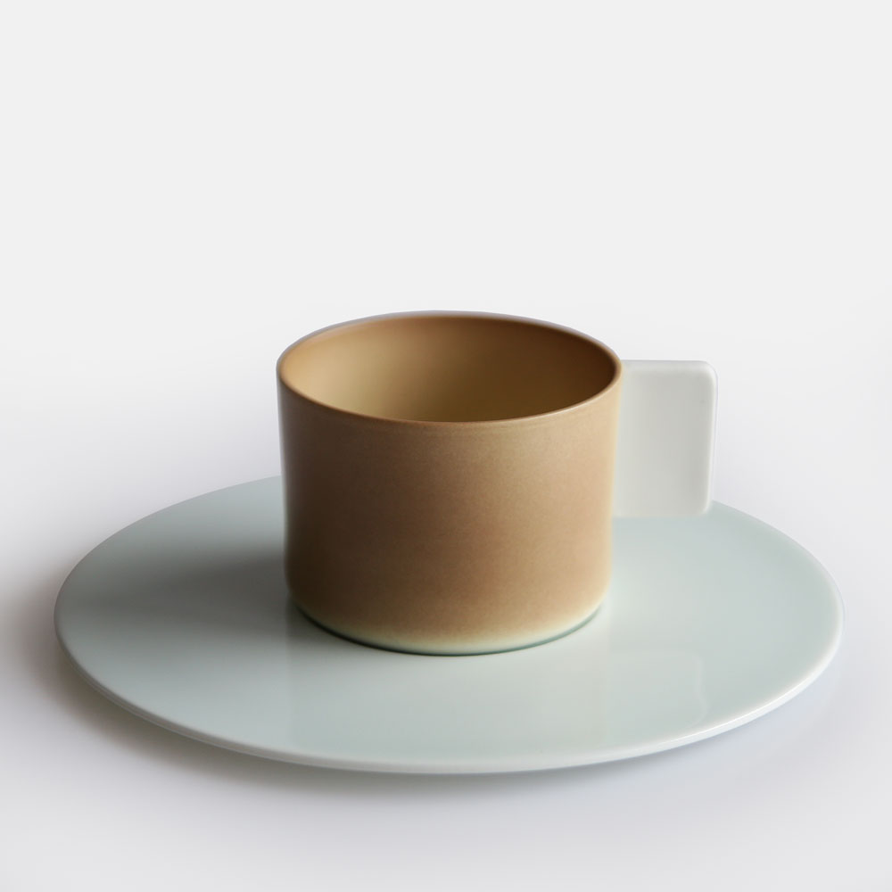 1616/arita japan / SB "Colour Porcelain" Coffee Cup（brown）[116349