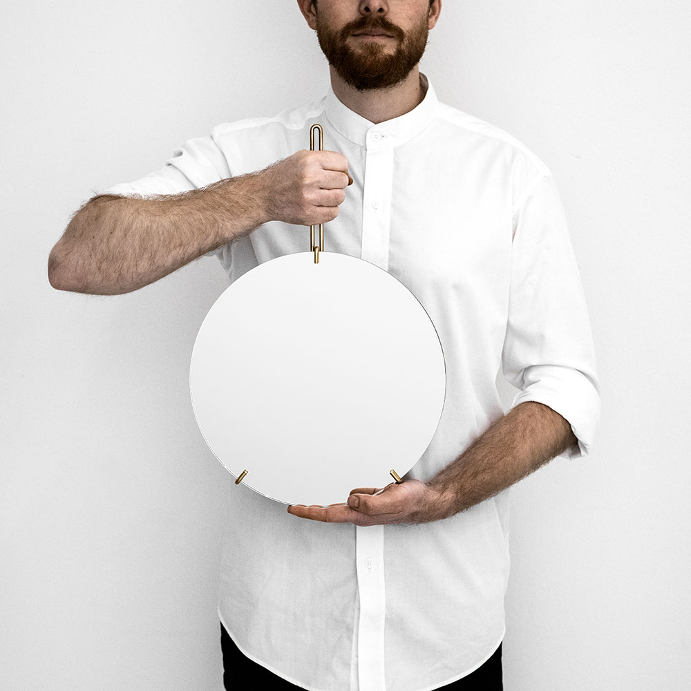 MOEBE ムーベ / WALL MIRROR 30cm(Brass)｜ウォールミラー 鏡 姿見 ステンレススチ...