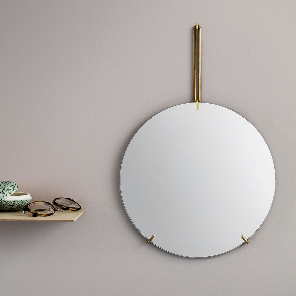 MOEBE ムーベ / WALL MIRROR 30cm(Brass)｜ウォールミラー 鏡 姿見 ステンレススチ...