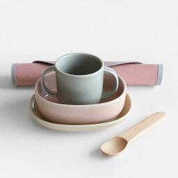 ヌップ ベビー食器 NUPPU / Baby Tableware Set(Twinflower)【ヌップ/サスティナブルチルドレンズテーブルウェア/ツインフラワーセット/子供用食器/幼児/乳児/出産祝い/波佐見焼】[116068