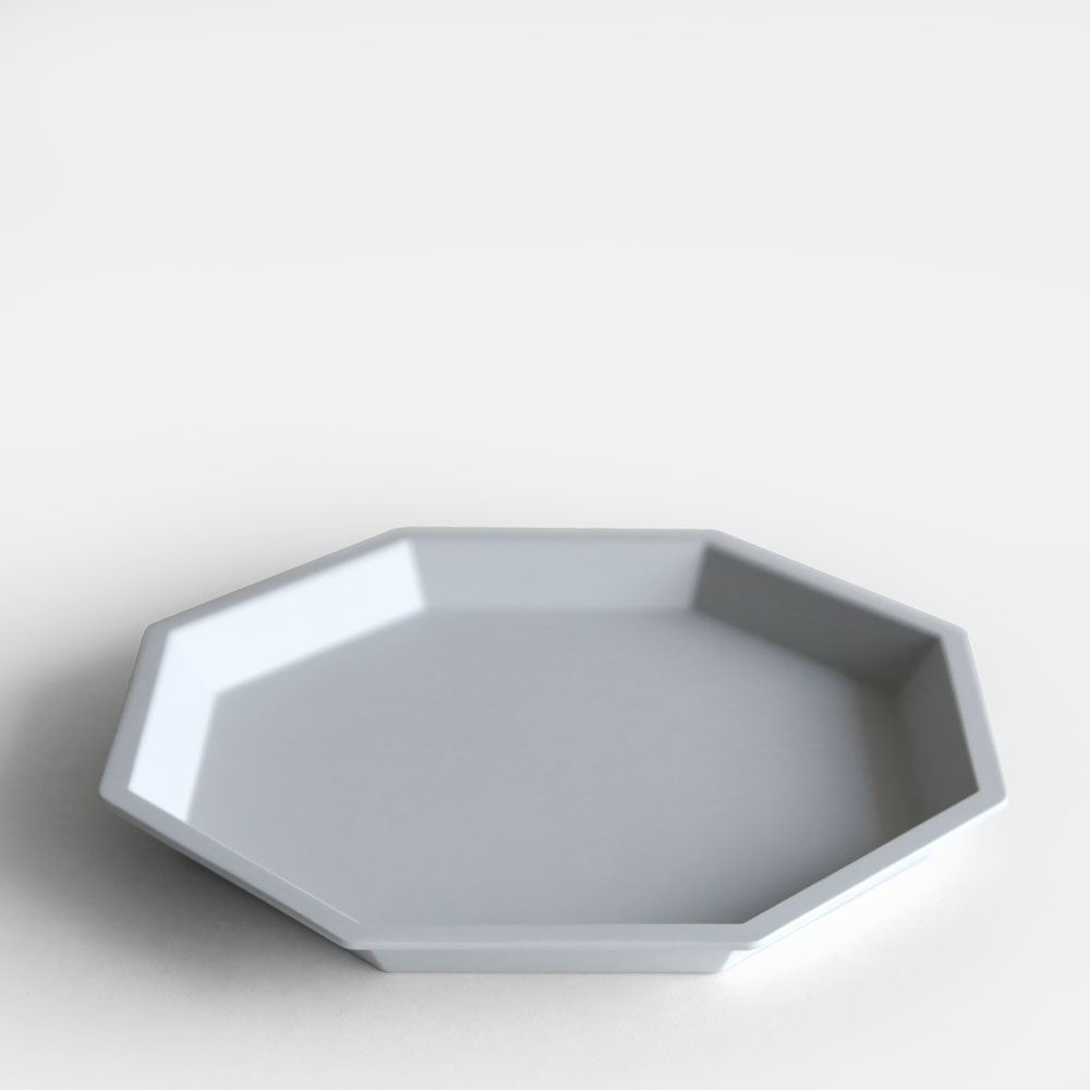 【あす楽対応】1616/arita japan / TY “Standard” Anise Plate220（Plain Gray）【アニスプレート/有田焼/八角皿/柳原照弘/TYスタンダード】[114717