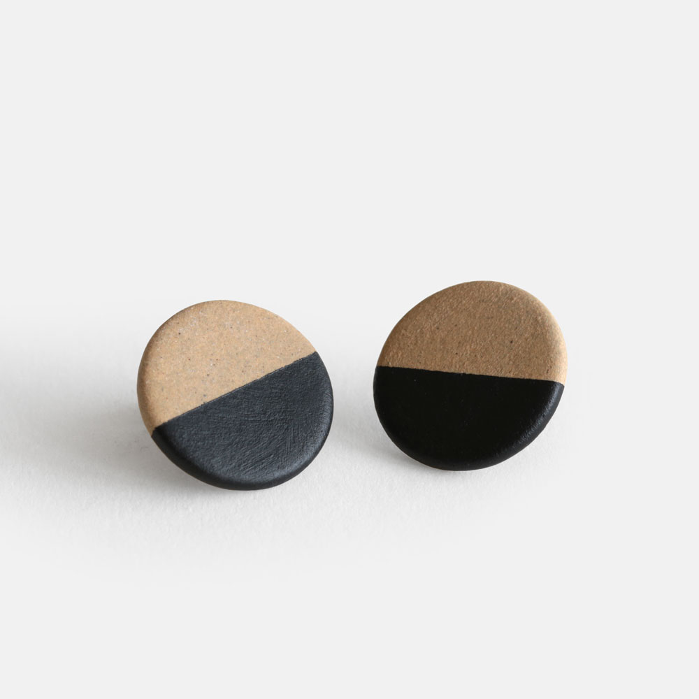 POINT / HALF-earring(red/black)[113870