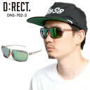 D:RECT ディレクト サングラス DNS-702-3 【CLEAR GRAY】 SMOKE/GREEN POLA 偏光 スポーツ タウンユース 【ぼーだまん】