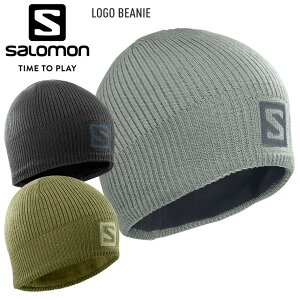 正規品 21-22 SALOMON サロモン LOGO BEANIE ロゴビーニー 防寒 ニット帽 スノーボード