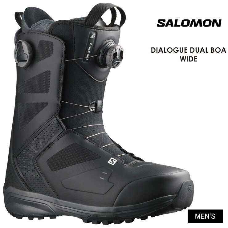 早期予約 SALOMON サロモン DIALOGUE DUAL BOA WIDE ダイアログデュアルボアワイド 22-23 2023 スノーボード ブーツ メンズ