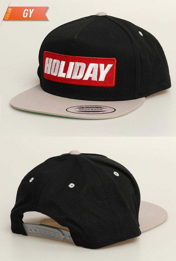 HOLIDAY �ۥ�ǡ� BOX LOGO SNAPBACK CAP �ܥå������� ���ʥåץХå� ����å� ˹��
