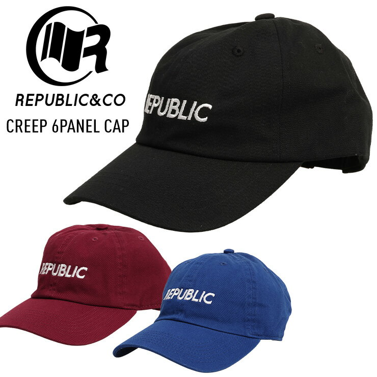 REPUBLIC リパブリック CREEP 6PANEL CAP クリープ シックスパネル キャップ 帽子 