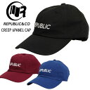 REPUBLIC リパブリック CREEP 6PANEL CAP クリープ シックスパネル キャップ 帽子 